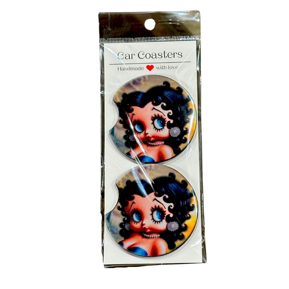 Betty Boop car coasters